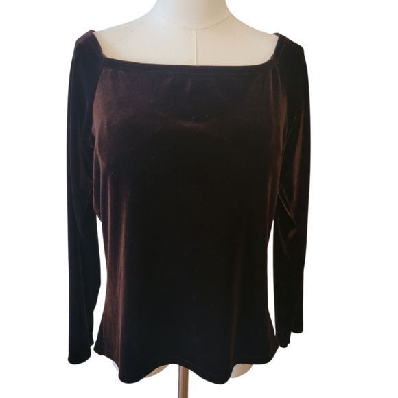 Soft Surroundings Brown Velvet Bra Top Size 38D - Picture 1 of 4